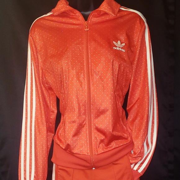 Coral adidas tracksuit Clearance